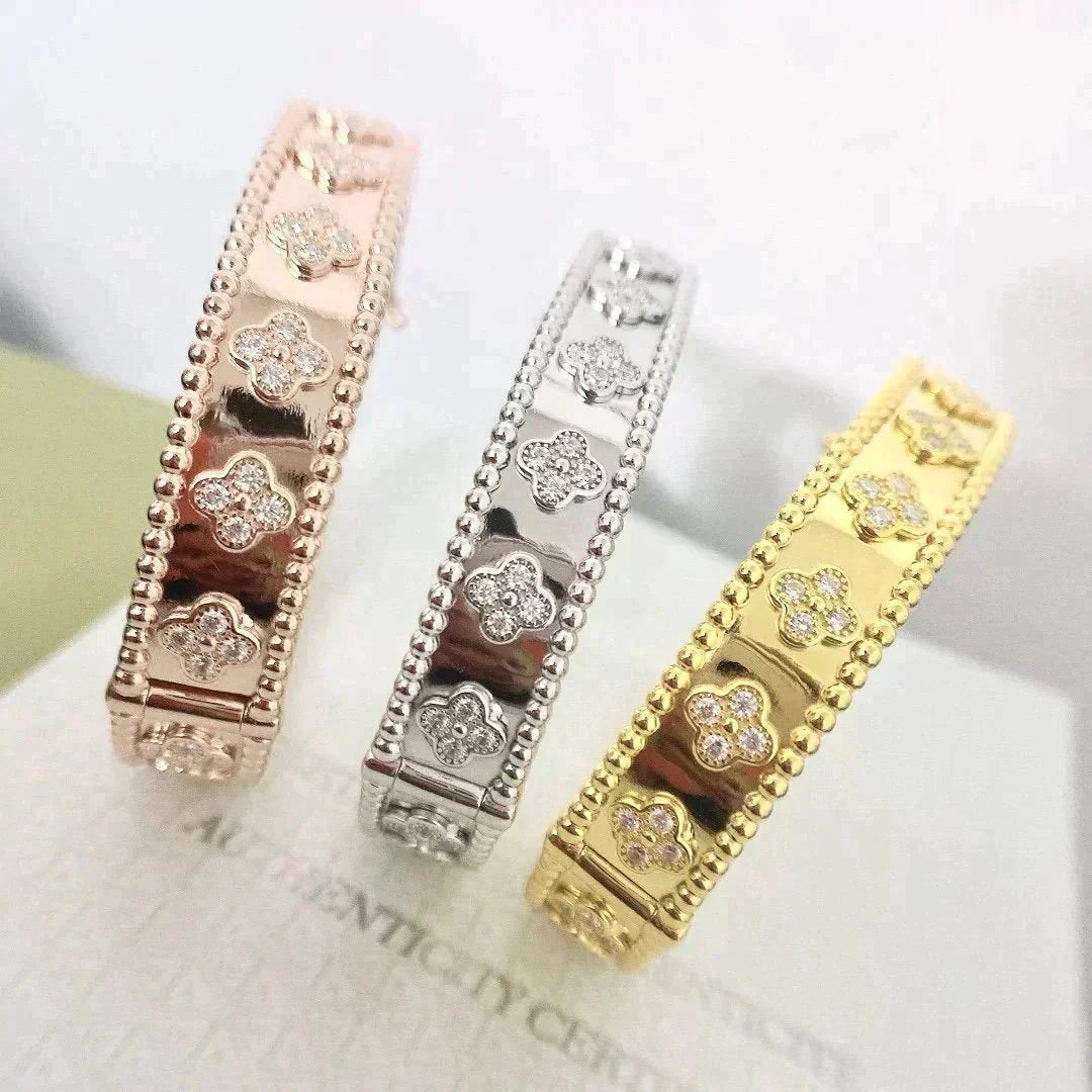 [Love Lucky]CLOVER BRACELET 8MM DIAMONDS