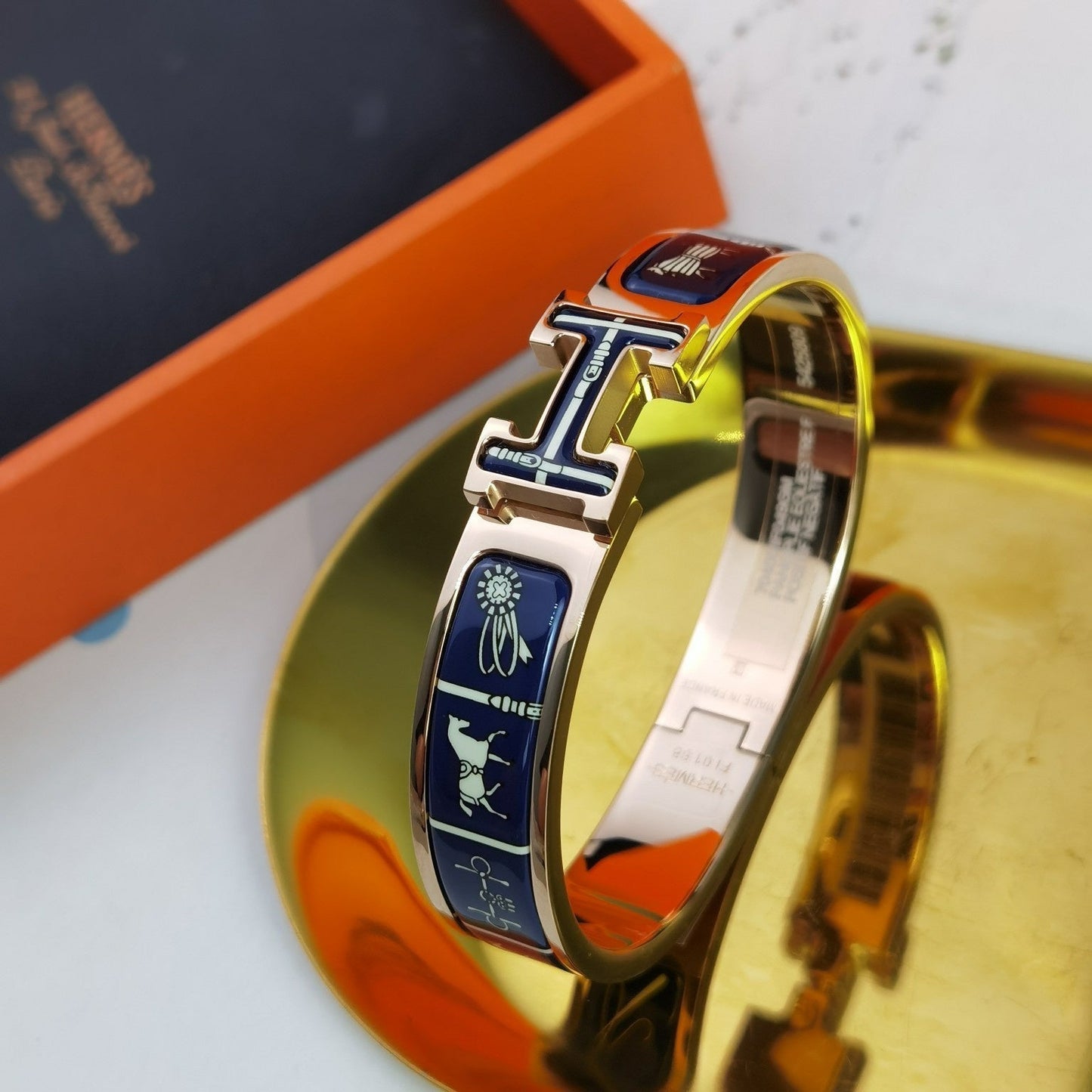 [Love Lucky]H COUVERTURES DARK BLUE BRACELET