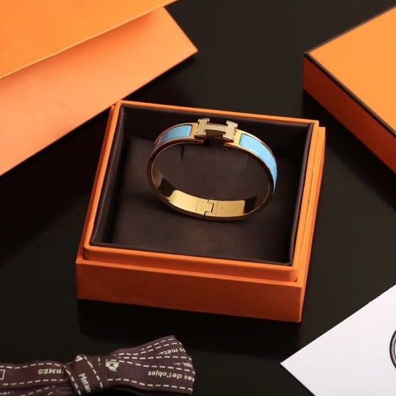 [Love Lucky]H CLOUD BLUE BRACELET GOLD DIAMOND