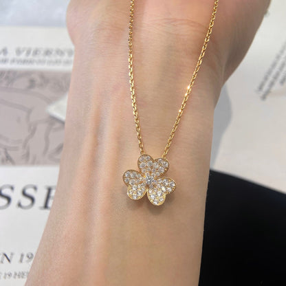 [Love Lucky]FLOWER DIAMOND NECKLACE