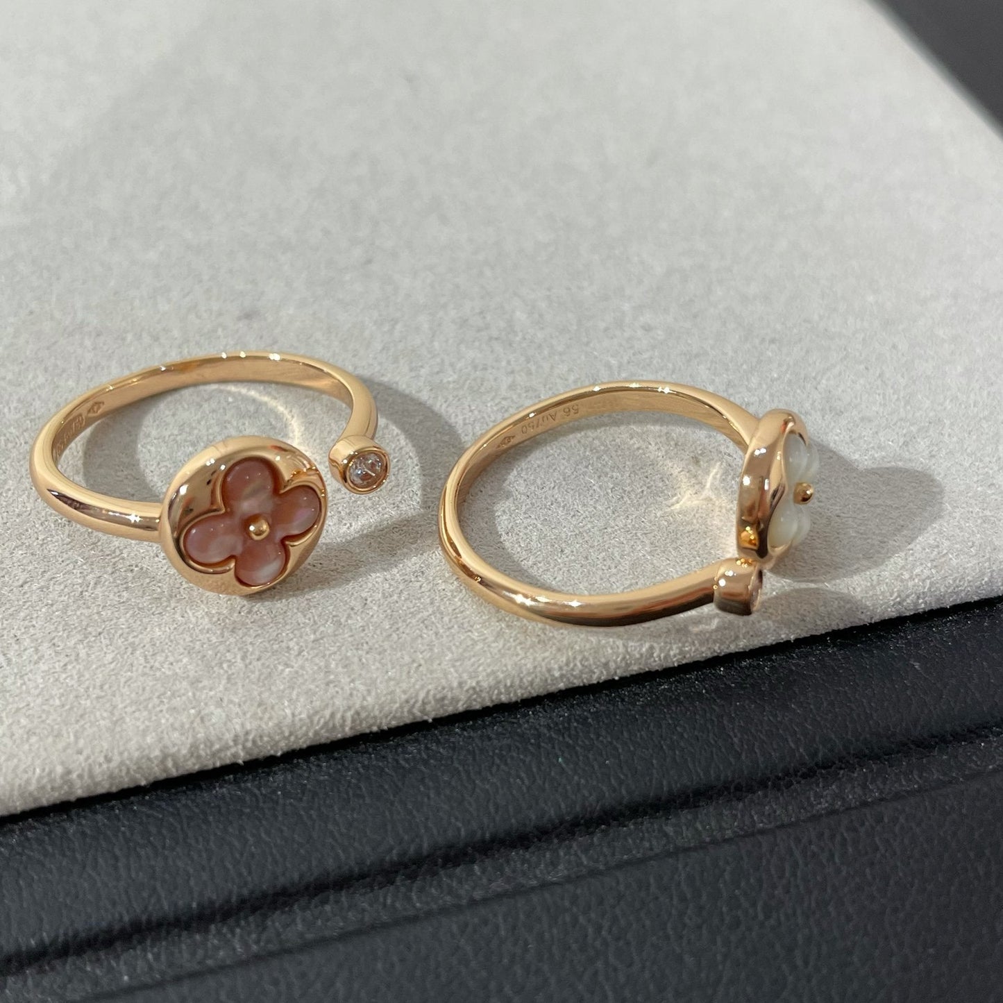 [Love Lucky]SUN 1 DIAMOND PINK MOP RING