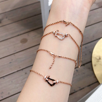 [Love Lucky]FORCE 10 PINK GOLD DIAMOND NECKLACE