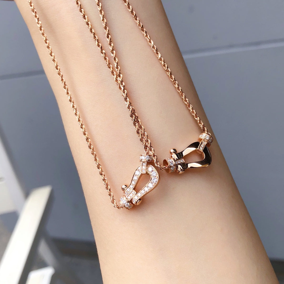 [Love Lucky]FORCE 10 PINK GOLD DIAMOND NECKLACE