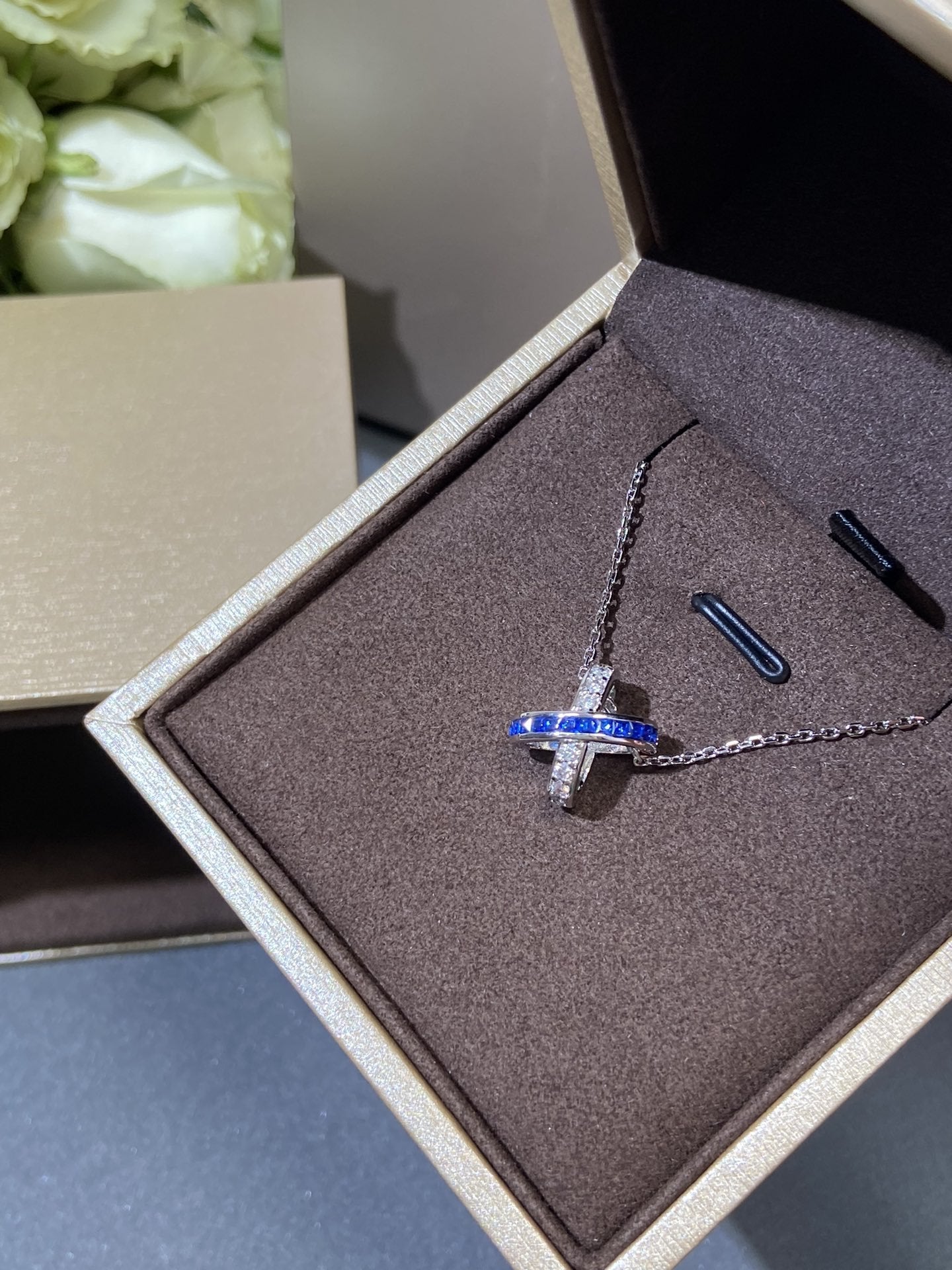 [Love Lucky]LIENS DIAMOND SILVER NECKLACE
