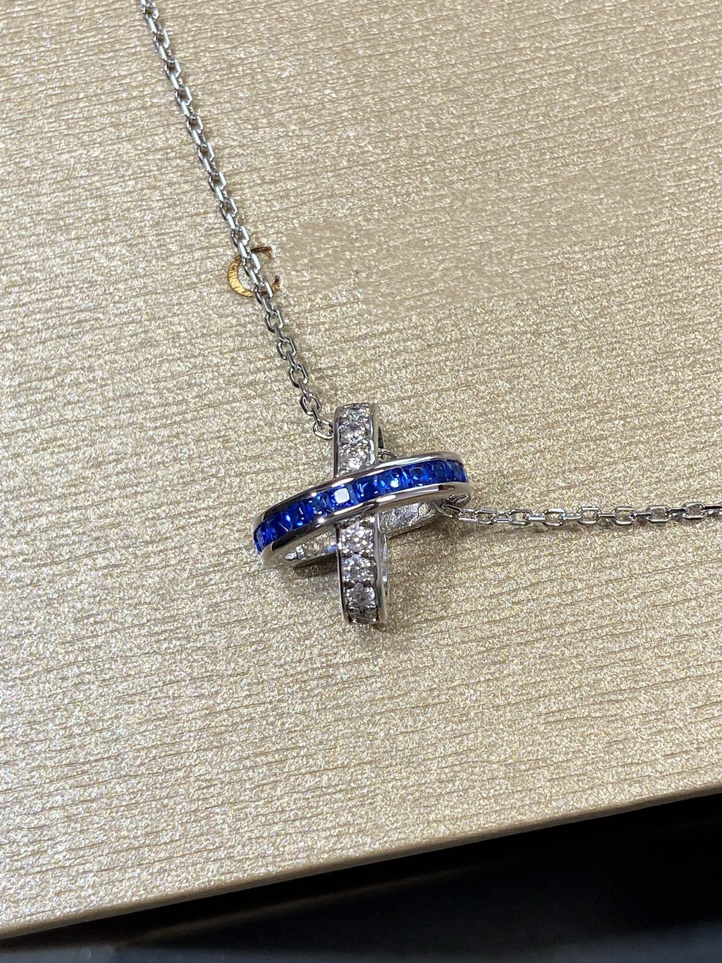 [Love Lucky]LIENS DIAMOND SILVER NECKLACE