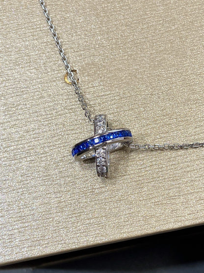 [Love Lucky]LIENS DIAMOND SILVER NECKLACE