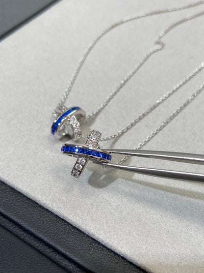 [Love Lucky]LIENS DIAMOND SILVER NECKLACE