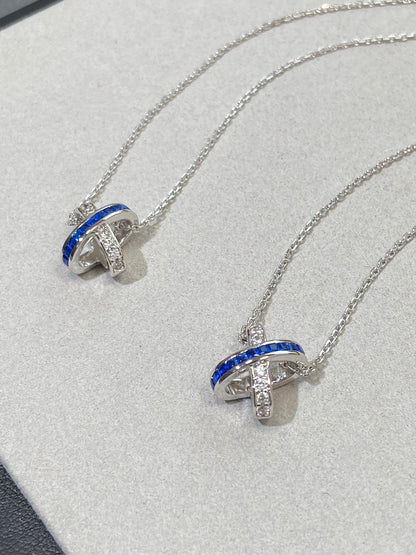 [Love Lucky]LIENS DIAMOND SILVER NECKLACE