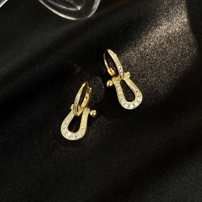 [Love Lucky]FORCE 10 FULL DIAMOND DROP EARRINGS MEDIUM MODEL