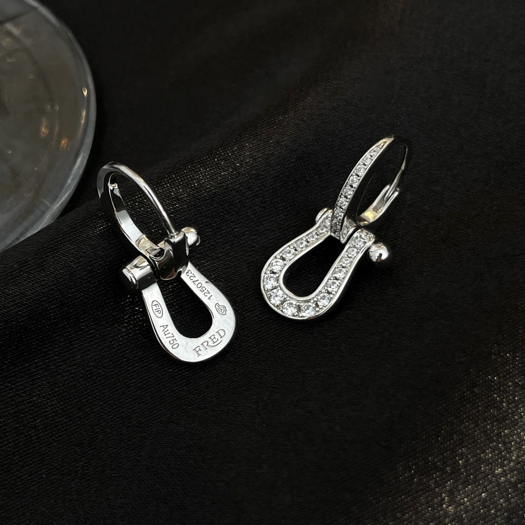 [Love Lucky]FORCE 10 FULL DIAMOND DROP EARRINGS MEDIUM MODEL
