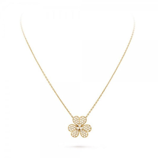[Love Lucky]FLOWER DIAMOND NECKLACE