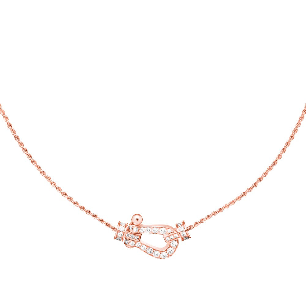 [Love Lucky]FORCE 10 PINK GOLD DIAMOND NECKLACE
