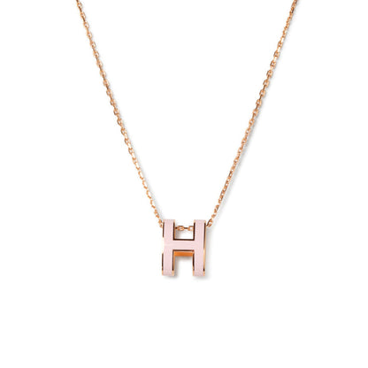 [Love Lucky]POP H PEDANT PINK GOLD
