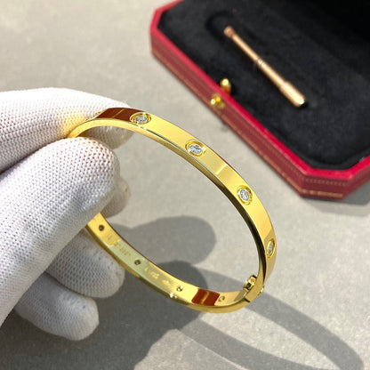 [Love Lucky]LOVE BRACELET 6.1MM 10 DIAMONDS