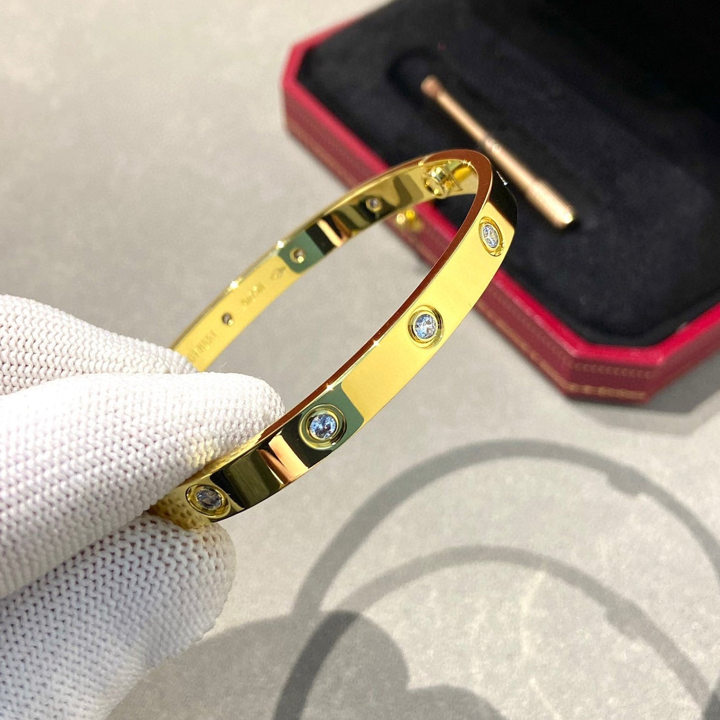 [Love Lucky]LOVE BRACELET 6.1MM 10 DIAMONDS