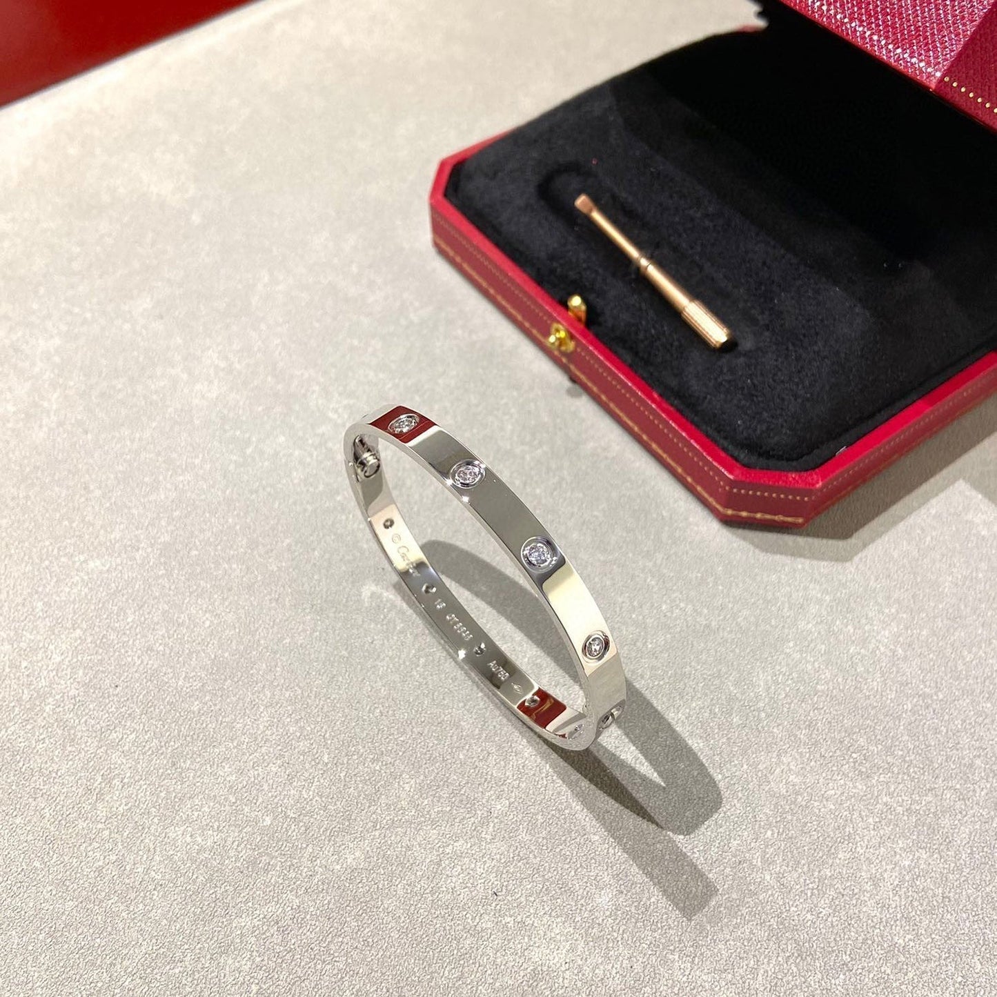 [Love Lucky]LOVE BRACELET 6.1MM 10 DIAMONDS