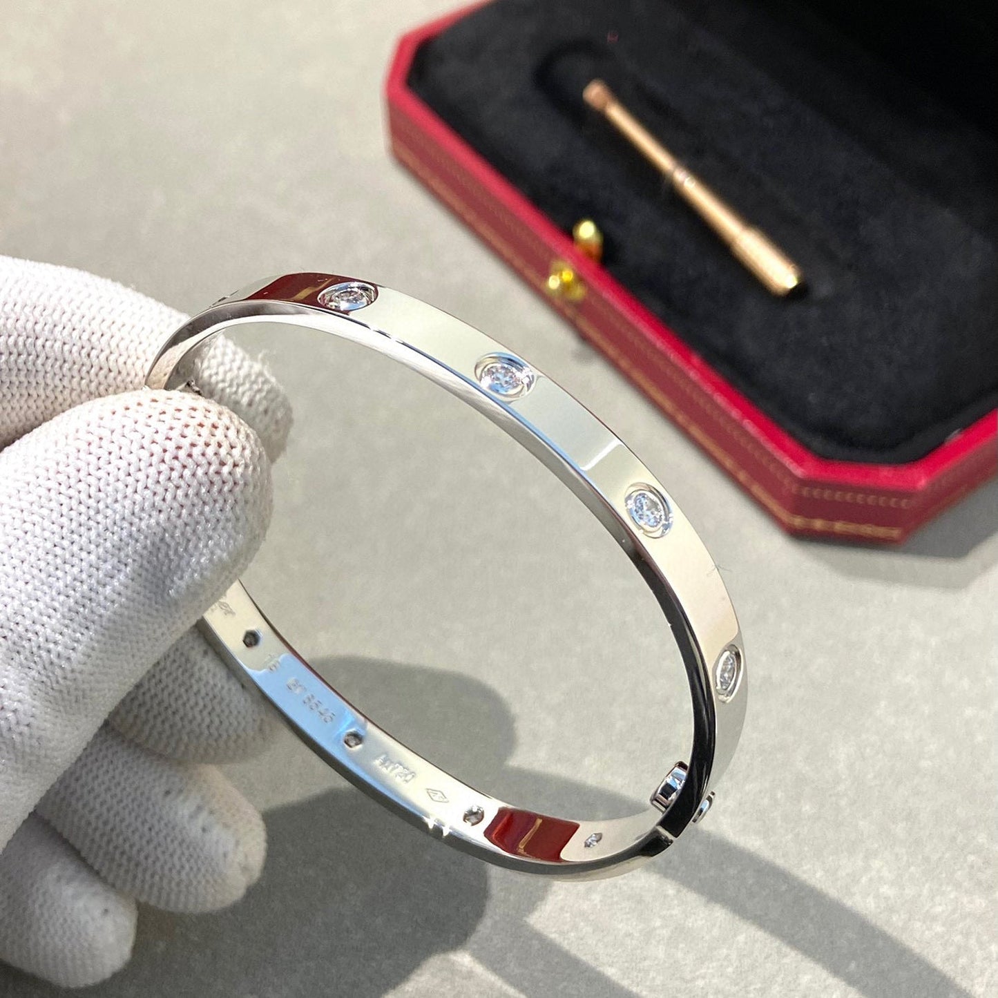 [Love Lucky]LOVE BRACELET 6.1MM 10 DIAMONDS
