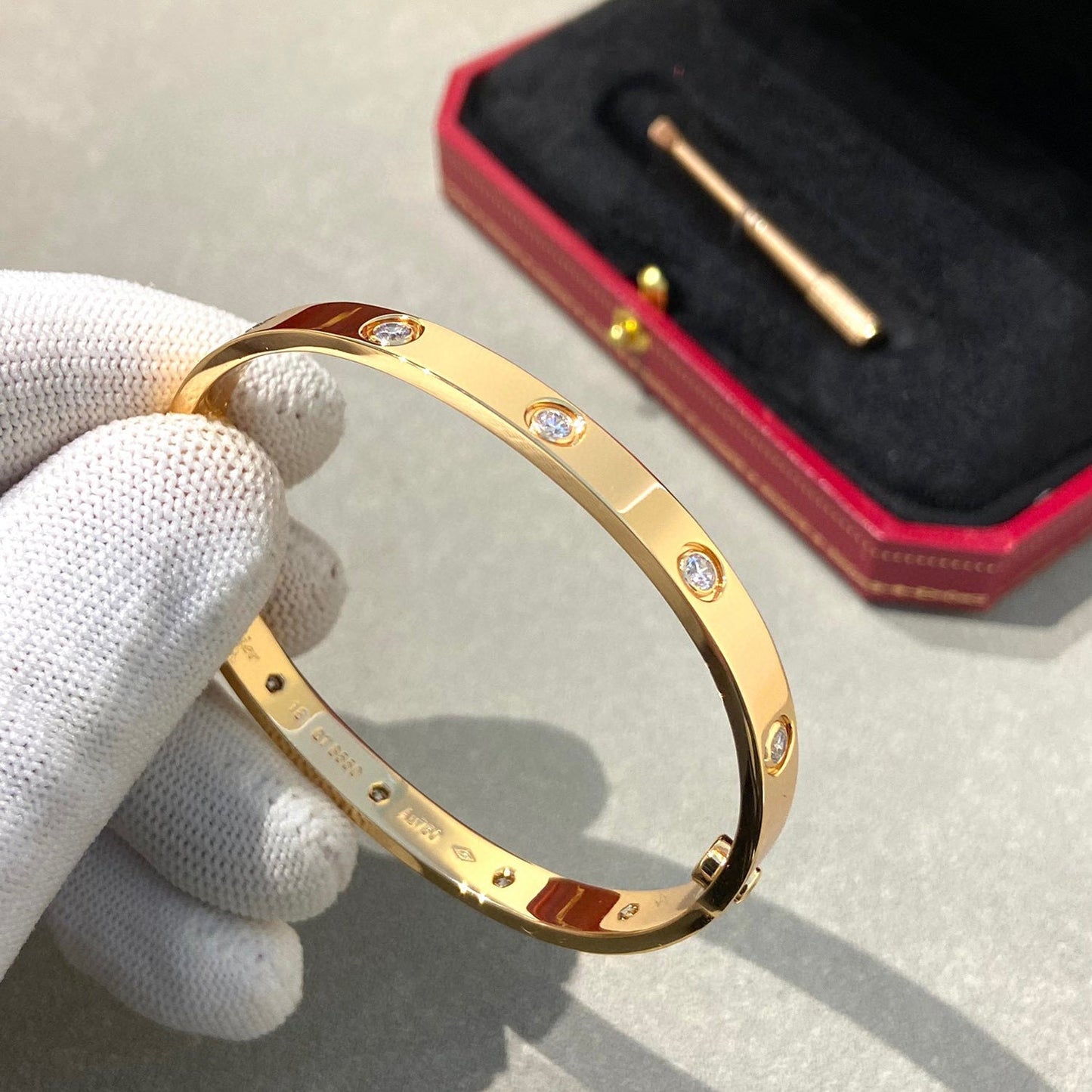 [Love Lucky]LOVE BRACELET 6.1MM 10 DIAMONDS