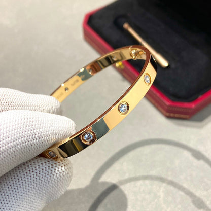 [Love Lucky]LOVE BRACELET 6.1MM 10 DIAMONDS