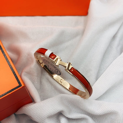 [Love Lucky]CLASSIC HM CLIC RED 8MM ENAMEL BRACELET