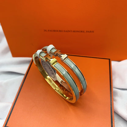 [Love Lucky]CLASSIC HM CLIC GREEN 8MM ENAMEL BRACELET
