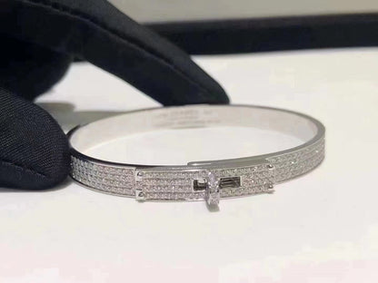 [Love Lucky]HM KELLY BRACELET IN SILVER AND FULL PAVE DIAMOND