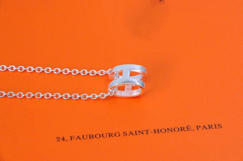 [Love Lucky]HM NECKLACE H LETTER OVAL SERIES