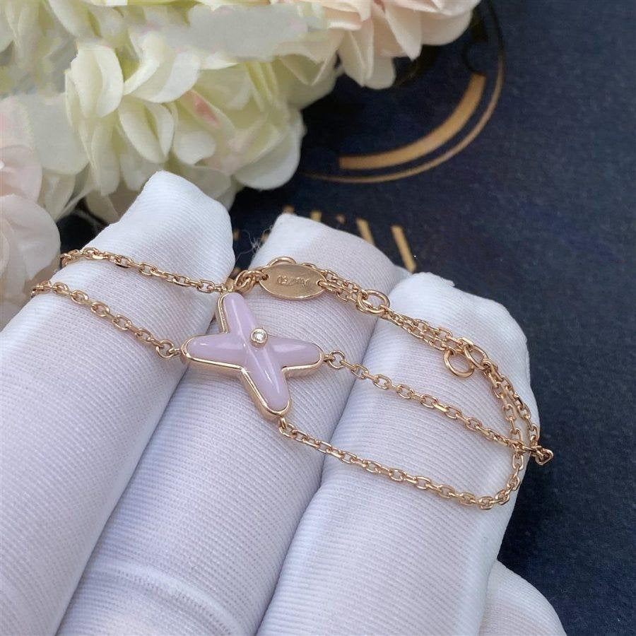 [Love Lucky]JEUX BRACELET PINK MOP PINK GOLD 1 DIAMOND