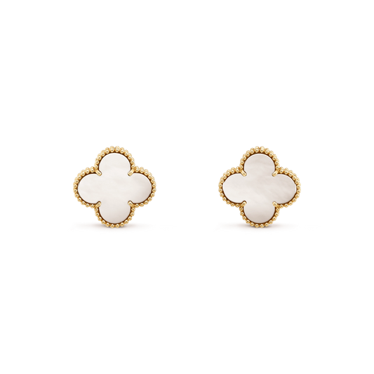[Love Lucky]CLOVER MINI GOLD EARRINGS